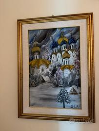 Quadro dipinto a mano con cornice 56x76
