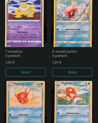 Lotto Pokémon Magikarp 
