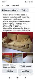 DIVANO LETTO