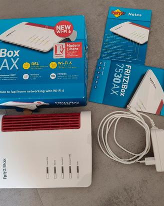 FRITZ!Box 7530 Ax  Modem Router Wi-Fi6 Dual Band