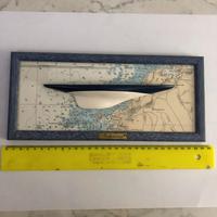 QUADRO NAVE ''HM Bark Endeavour'' CON CARTINA