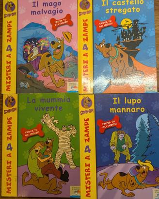 Quattro libri "misteri a 4 zampe" Scooby-Doo