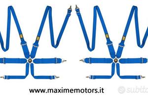 Kit 2 cinture OMP FIRST 3+2 6 punti Hans FIA 20-25