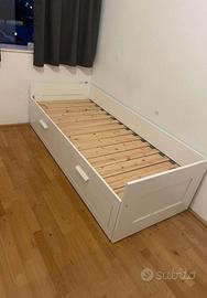 LETTO DOPPIO ESTRAIBILE BRIMNES IKEA CON TRASPORTO