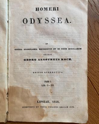 Odyssea by homeri - lipsiae, 1848