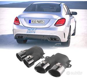 TERMINALI SCARICO MERCEDES W205 C205 14- LOOK C43 