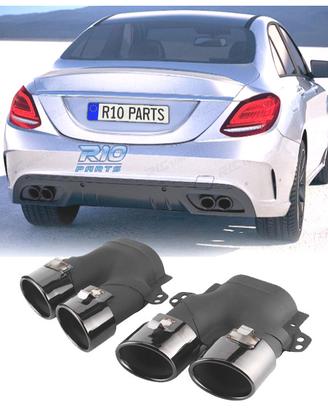 TERMINALI SCARICO MERCEDES W205 C205 14- LOOK C43 