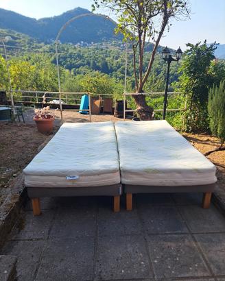 2x base letto singolo e 2 x materasso 