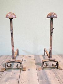 Alari da Camino in Ferro Battuto