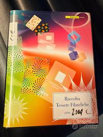 raccolta tessere filateliche francobolli anno 2004