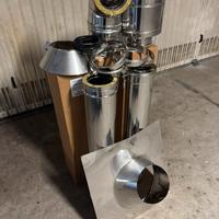 Set tubi inox canna fumaria coibentati 130/180 mm