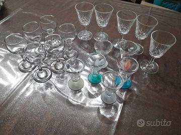 3 set di bicchierini da liquore (17 bicchieri)