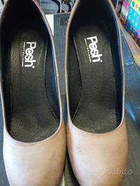 decolte camoscio tacco 8 donna 