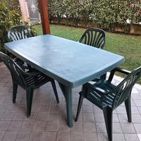 tavolo e sedie giardino