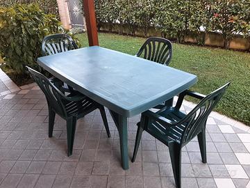 tavolo e sedie giardino