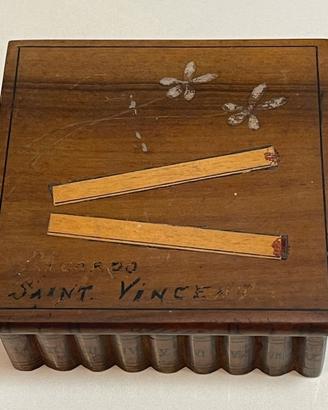 Scatola segreta vintage in ulivo Saint Vincent