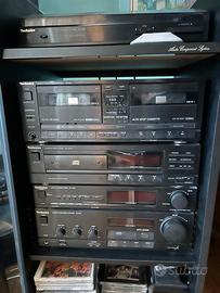 Impianto completo audio video vintage funzionante