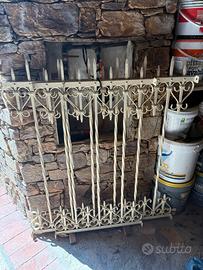 Inferriate in ferro zincato colore beige