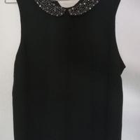 Blusa senza maniche nera