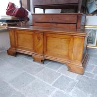 cassapanca antica in noce 