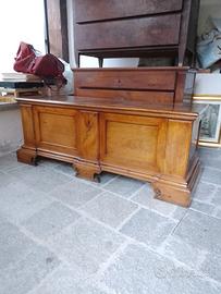 cassapanca antica in noce 