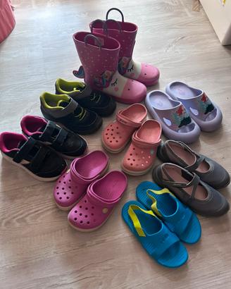 Maxi lotto scarpe bimba tg 30 31 32 varie marche