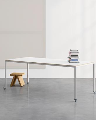 Tavolo design con ruote 200x90x73
