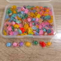 Set 193 mini tartarughe resina colorate luminose