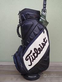 Sacca Golf Titleist originale in pelle martellata