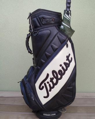 Sacca Golf Titleist originale in pelle martellata
