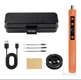 Saldatore nuovo ricaricabile 450° USB 3 punte