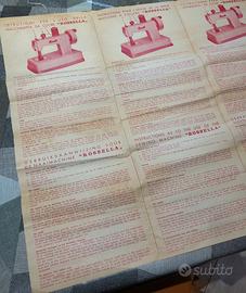 Istruzioni Macchina x cucire Rossella+Vari vintage