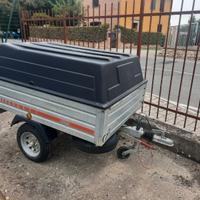 Carrello Rimorchio "Cresci" freno a mano+copertura