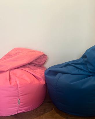 Lotto due pouf sacco avalon made in italy