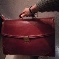 Borsa 24 ore in pelle marrone