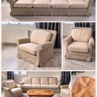 Salotto completo ( divano due poltrone e tavolino)