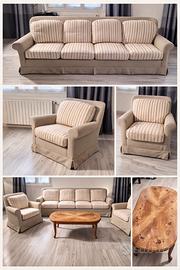 Salotto completo ( divano due poltrone e tavolino)