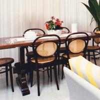 Tavolo da pranzo fratina legno noce massello