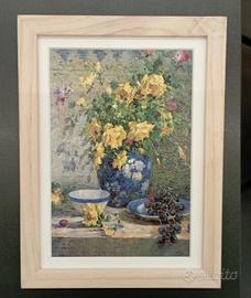 Stampe vertical: Fiori in ACR pas+cornice 13x18 
