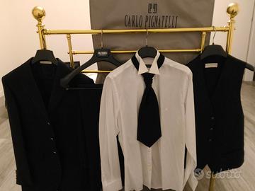 Vestito da sposo nero Carlo Pignatelli