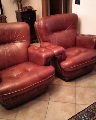 Poltrone in pelle anni 80