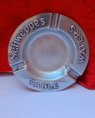 Posacenere Vintage Schweppes Table Waters Metal

