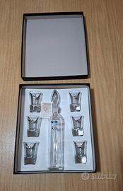 Set liquore cristallo e argento (Nuovo)