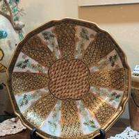 Raro Piatto Vintage - Ceramica Satsuma con r