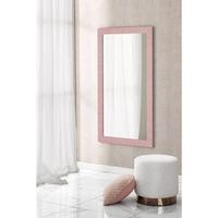 Specchiera rettangolare glitter rosa