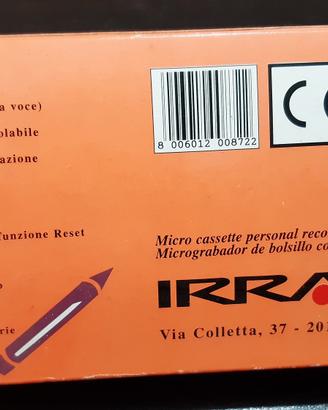 Microregistratore tascabile Vintage Irradio