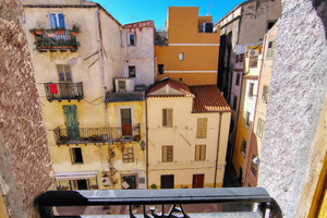 Vista del castello, Sa Costa Bosa