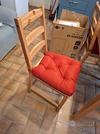 4 sedie legno Ikea