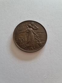 moneta 10 centesimi cinquantenario