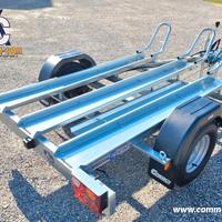 CARRELLO RIMORCHIO PORTAMOTO CRESCI TM6 CON RAMPA 